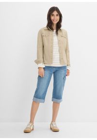 bonprix - Jeansy bojówki mid waist, ze stretchem. Kolor: niebieski #2