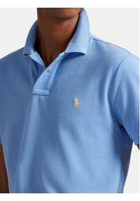 Polo Ralph Lauren Polo 710680784461 Błękitny Custom Slim Fit. Typ kołnierza: polo. Kolor: niebieski. Materiał: bawełna #5