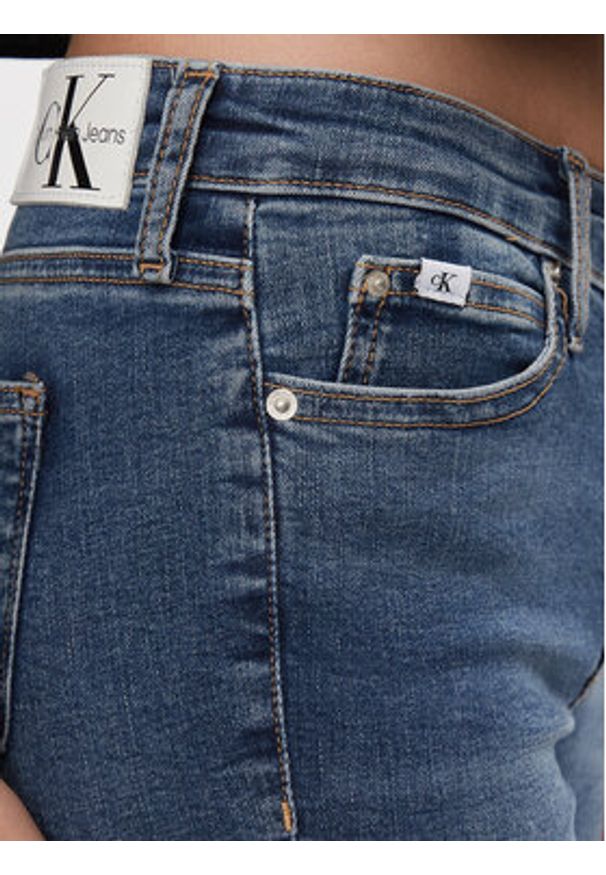 Calvin Klein Jeans Jeansy J20J221581 Niebieski Skinny Fit. Kolor: niebieski