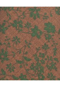 Krawat Męski - Angelo di Monti - Brąz z Zielenią, Kwiaty. Kolor: brązowy, beżowy, wielokolorowy. Materiał: tkanina. Wzór: kwiaty. Styl: elegancki, wizytowy #3