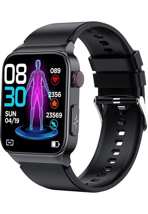 WATCHMARK - Smartwatch Watchmark Cardio One Czarny (Cardio One cz). Rodzaj zegarka: smartwatch. Kolor: czarny
