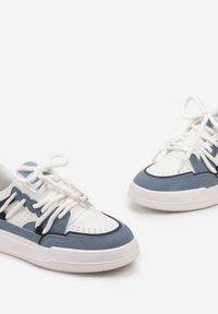 Born2be - Niebieskie Sneakersy Rilvora. Nosek buta: okrągły. Zapięcie: sznurówki. Kolor: niebieski. Materiał: materiał. Sezon: wiosna, jesień. Obcas: na obcasie. Wysokość obcasa: niski #5