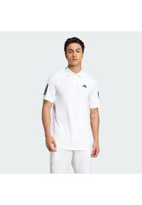 Adidas - Koszulka Club Tennis 3-Stripes Polo. Typ kołnierza: polo. Kolor: biały. Materiał: materiał. Sport: tenis
