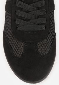 Renee - Czarne Siateczkowe Sneakersy w Stylu Tenisówek Adranella. Okazja: na co dzień. Kolor: czarny. Sezon: lato #7