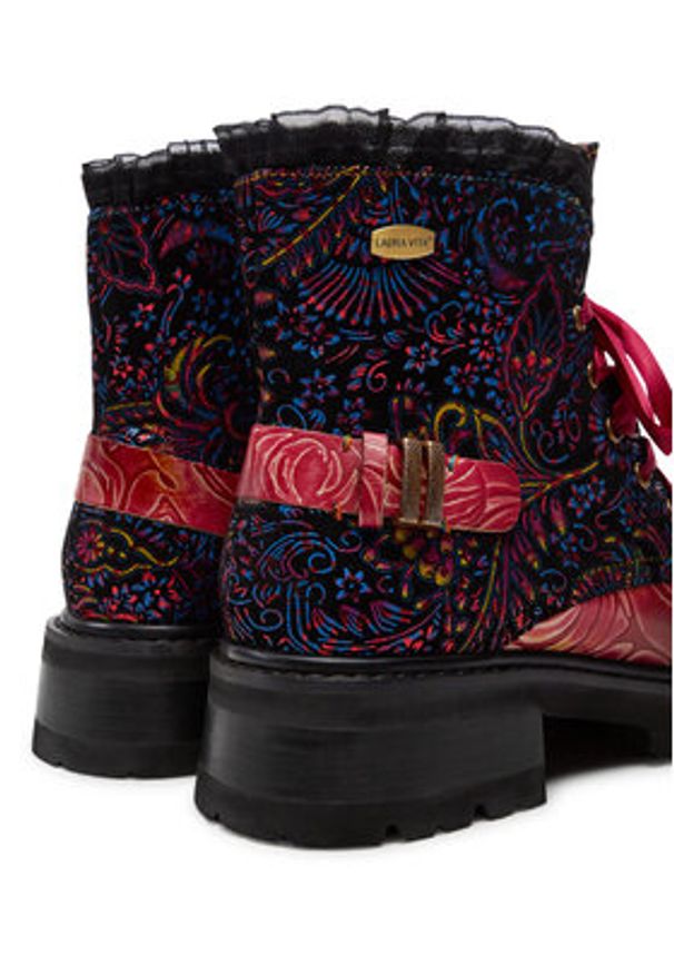 Laura Vita Trzewiki Kouleo 47 Bordowy. Kolor: czerwony. Materiał: skóra