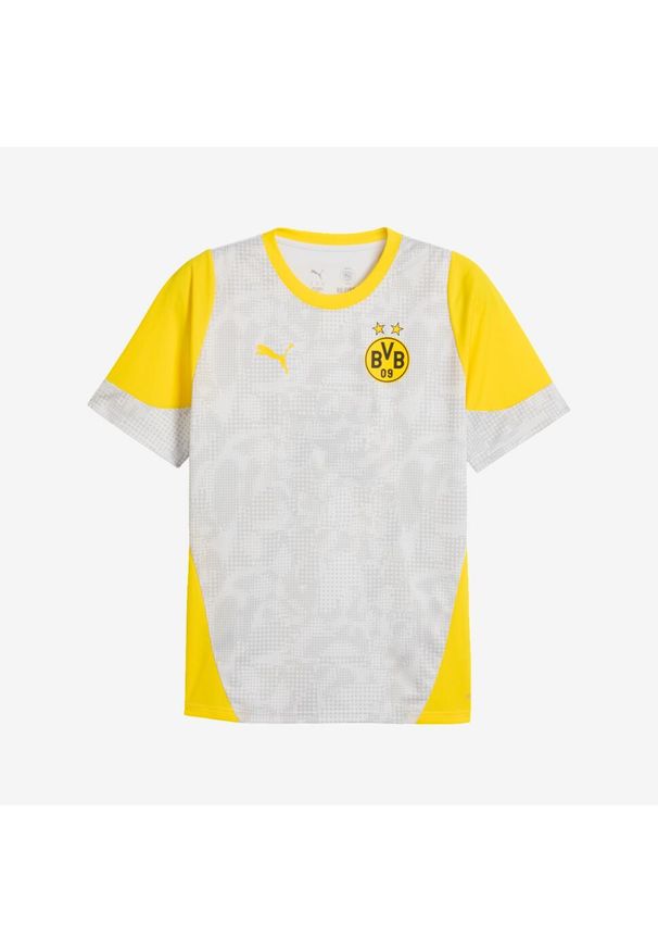 Puma - Koszulka piłkarska na trening Borussia Dortmund 25/26. Typ kołnierza: okrągły. Materiał: materiał. Sport: fitness, piłka nożna