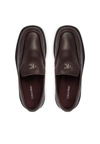 Calvin Klein Loafersy HW0HW03044 Bordowy. Kolor: czerwony. Materiał: skóra #5