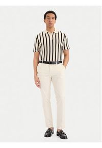 TOMMY HILFIGER - Tommy Hilfiger Sweter MW0MW42770 Kremowy Regular Fit. Kolor: kremowy. Materiał: bawełna #5