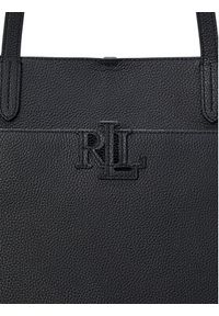 Lauren Ralph Lauren - LAUREN RALPH LAUREN Torebka 431960183002 Czarny. Kolor: czarny. Materiał: skórzane #3