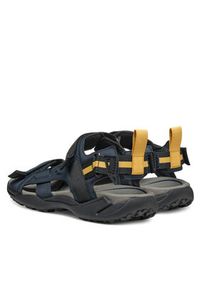 Geox Sandały U Terreno + Grip U4550B 011EK C4002 Granatowy. Kolor: niebieski. Materiał: skóra
