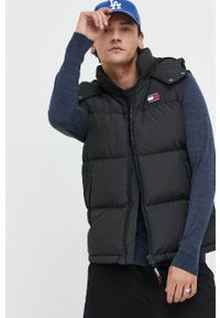Tommy Jeans bezrękawnik puchowy męski kolor czarny zimowy. Okazja: na co dzień. Kolor: czarny. Materiał: puch. Długość rękawa: bez rękawów. Sezon: zima. Styl: casual #5