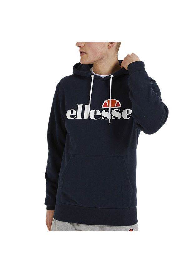 Bluza Ellesse SL Gottero SHC07407429 - granatowa. Okazja: na co dzień. Typ kołnierza: kaptur. Kolor: niebieski. Materiał: bawełna, poliester. Styl: sportowy, klasyczny, casual