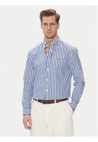 TOMMY HILFIGER - Tommy Hilfiger Koszula MW0MW39159 Niebieski Regular Fit. Kolor: niebieski. Materiał: bawełna