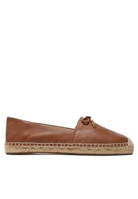 MICHAEL Michael Kors Espadryle Nori 40R4NRFP1L Brązowy. Kolor: brązowy. Materiał: skóra