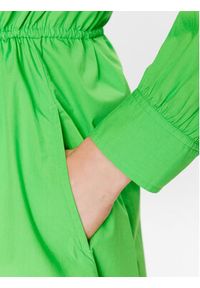 TOMMY HILFIGER - Tommy Hilfiger Sukienka koszulowa 1985 WW0WW39196 Zielony Regular Fit. Kolor: zielony. Materiał: bawełna. Typ sukienki: koszulowe