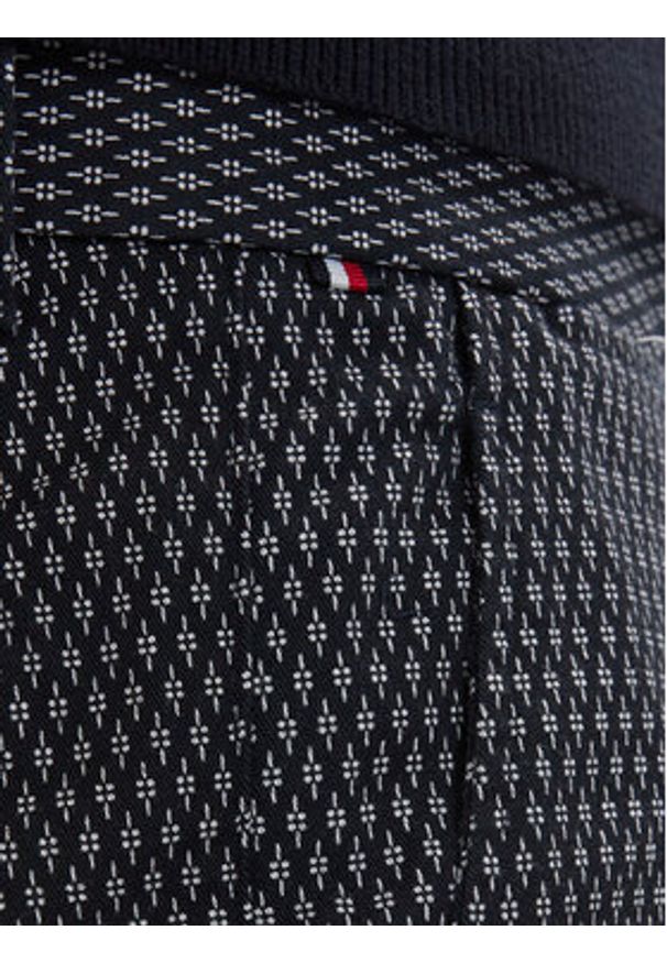 TOMMY HILFIGER - Tommy Hilfiger Szorty materiałowe Dover Print MW0MW42353 Granatowy Slim Fit. Kolor: niebieski. Materiał: bawełna. Wzór: nadruk