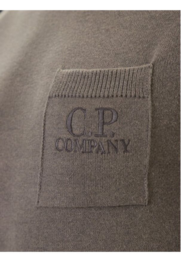 C.P. Company Sweter 19CMKN061A110432A Szary Regular Fit. Kolor: szary. Materiał: bawełna