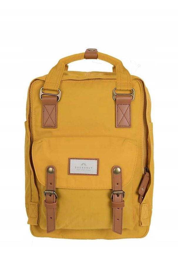 NoName - Plecak na laptopa Doughnut Macaroon - mustard