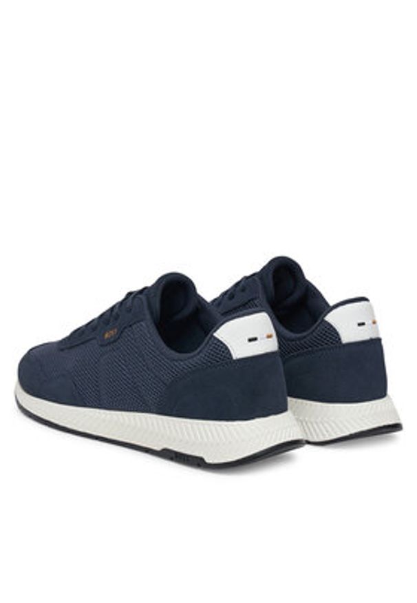 BOSS Sneakersy Titanium 50541882 Granatowy. Kolor: niebieski. Materiał: materiał