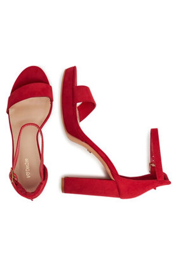 DeeZee Sandały SE008 Czerwony. Kolor: czerwony. Materiał: materiał