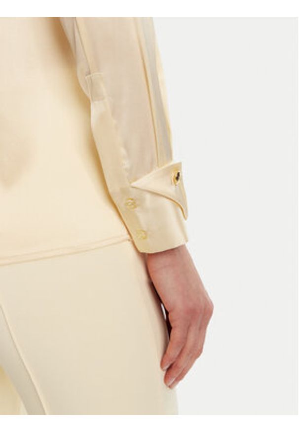 Elisabetta Franchi Koszula CA-101-51E2-V420 Żółty Regular Fit. Kolor: żółty. Materiał: jedwab