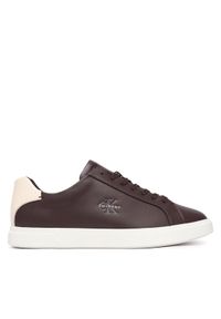 Calvin Klein Sneakersy Low Prof Cupsole Lth HM0HM02123 Bordowy. Kolor: czerwony. Materiał: skóra #1