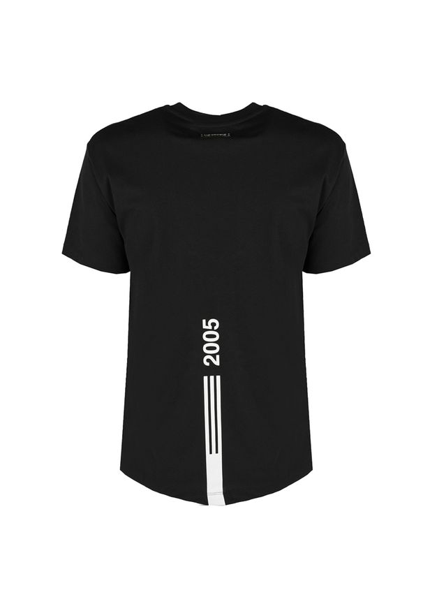 Les Hommes T-shirt "Contemporary" | LJT208-700P | Contemporary Elegance | Mężczyzna | Czarny. Okazja: na co dzień. Kolor: czarny. Materiał: bawełna. Wzór: nadruk. Styl: casual