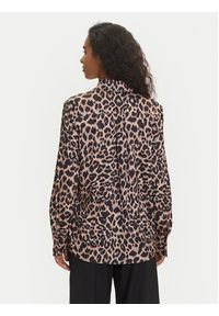 Guess Koszula W5YH03 WF1T2 Brązowy Regular Fit. Kolor: brązowy. Materiał: syntetyk