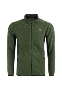 MEN'S HEALTH - Męska bluza Athl DPT z polaru z kapturem, szaro-zielona. Typ kołnierza: kaptur. Kolor: zielony, czarny, wielokolorowy. Materiał: polar, poliester, dzianina #1