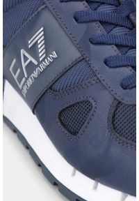 EA7 Emporio Armani - EA7 Granatowe sneakersy, Rozmiar 41 1/3. Kolor: niebieski