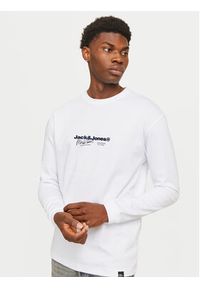 Jack & Jones - Jack&Jones Longsleeve Charlie 12265426 Biały Regular Fit. Kolor: biały. Materiał: syntetyk. Długość rękawa: długi rękaw #3