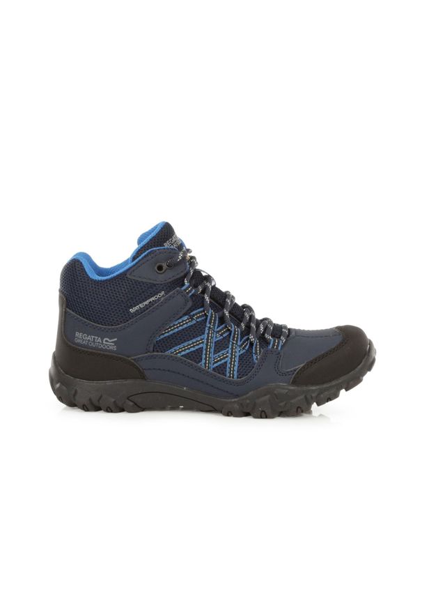 Buty trekkingowe damskie Edgepoint WP Regatta wodoodporne. Kolor: fioletowy, niebieski, wielokolorowy. Materiał: poliester. Styl: sportowy