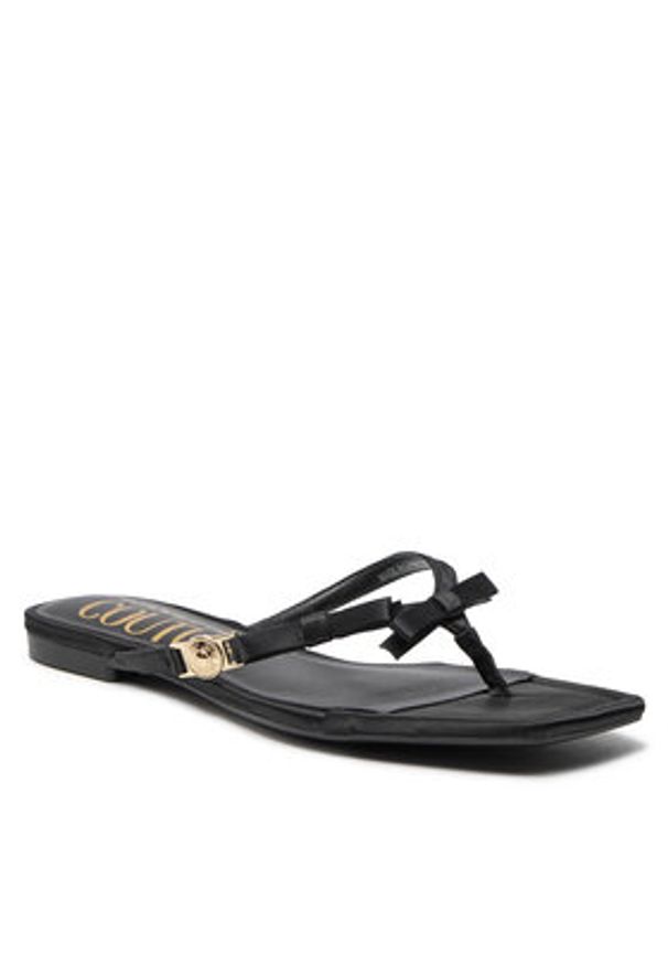 Versace Jeans Couture Japonki 76VA3S68 ZS185 899 Czarny. Kolor: czarny. Materiał: materiał