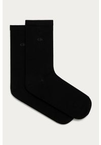 Calvin Klein - Skarpetki (2-pack). Kolor: czarny. Materiał: bawełna, materiał, poliamid, elastan. Wzór: gładki #1