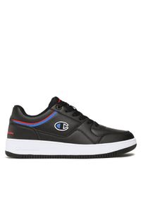 Champion Sneakersy Rebound Low S21905-CHA-KK007 Czarny. Kolor: czarny. Materiał: skóra