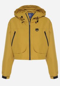 Born2be - Żółta Kurtka Oversize z Nieodpinanym Kapturem i Kieszeniami Firlio. Okazja: na co dzień. Kolor: żółty. Materiał: jeans. Długość rękawa: długi rękaw. Długość: długie. Styl: casual, elegancki, klasyczny #2