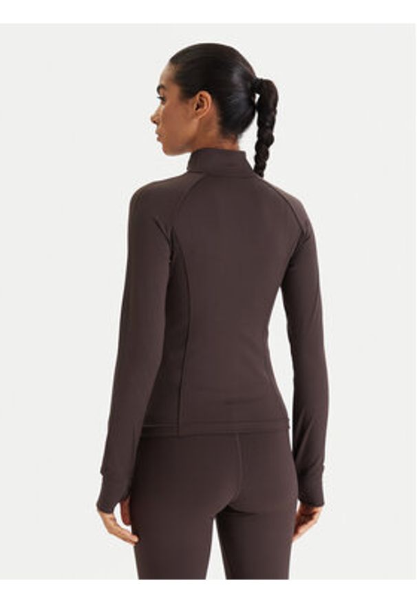 Guess Bluza V6RP15 KD952 Brązowy Slim Fit. Kolor: brązowy. Materiał: syntetyk