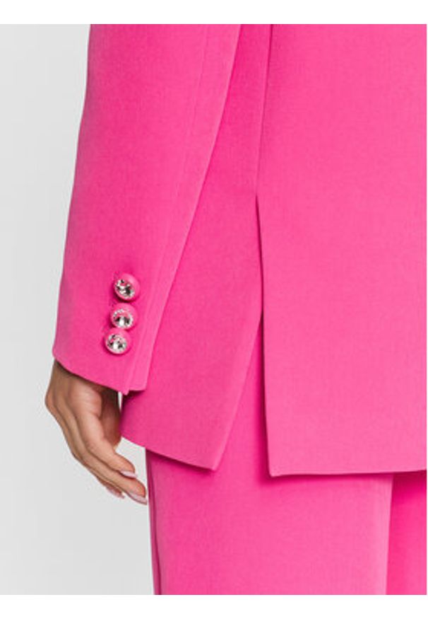 Chiara Ferragni Marynarka 74CBQ711 Różowy Regular Fit. Kolor: różowy. Materiał: syntetyk