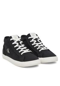 Calvin Klein Jeans Sneakersy Ess Vulc Mid Mg Canvas YM0YM01210 Czarny. Kolor: czarny. Materiał: materiał #2