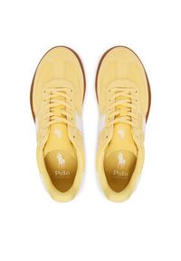 Polo Ralph Lauren Sneakersy 804956688012 Żółty. Kolor: żółty. Materiał: skóra, zamsz #6