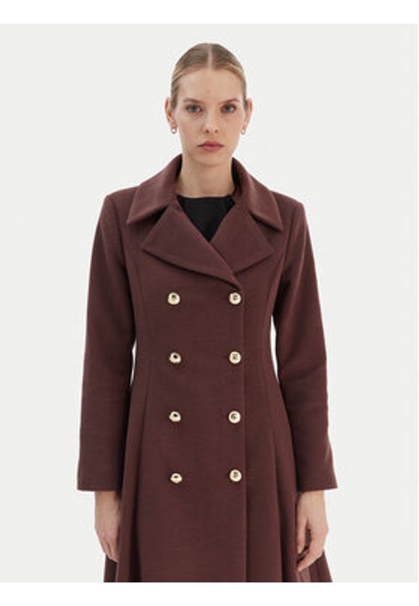 Rinascimento Płaszcz przejściowy CFC0126730003 Brązowy Regular Fit. Kolor: brązowy. Materiał: syntetyk