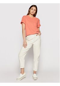 Vans T-Shirt Pocket V VN0A53NS Pomarańczowy Relaxed Fit. Kolor: różowy, pomarańczowy. Materiał: bawełna #4