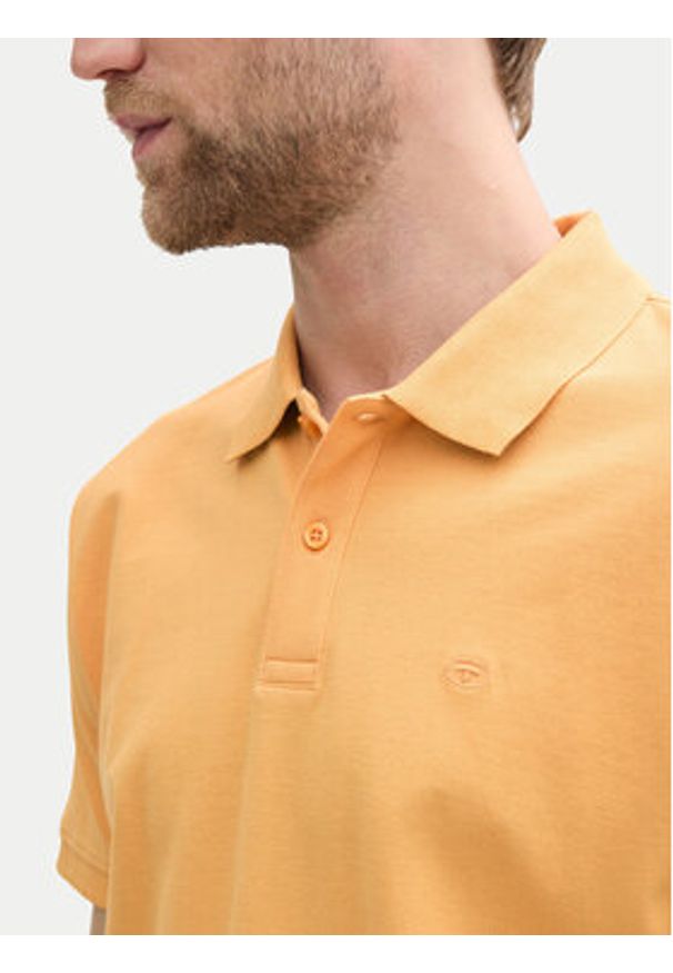 Tom Tailor Polo 1031006 Pomarańczowy Regular Fit. Typ kołnierza: polo. Kolor: pomarańczowy. Materiał: bawełna
