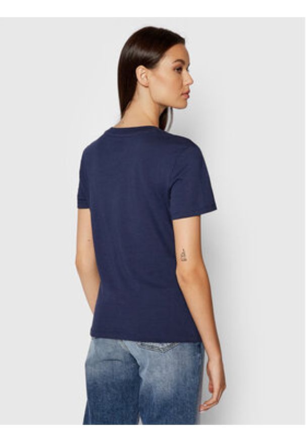 Tommy Jeans T-Shirt Tjw Jersey DW0DW09198 Granatowy Regular Fit. Kolor: niebieski. Materiał: jersey, bawełna