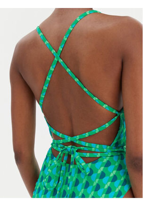 Seafolly Strój kąpielowy Sorrento 11201-277 Zielony. Kolor: zielony. Materiał: syntetyk