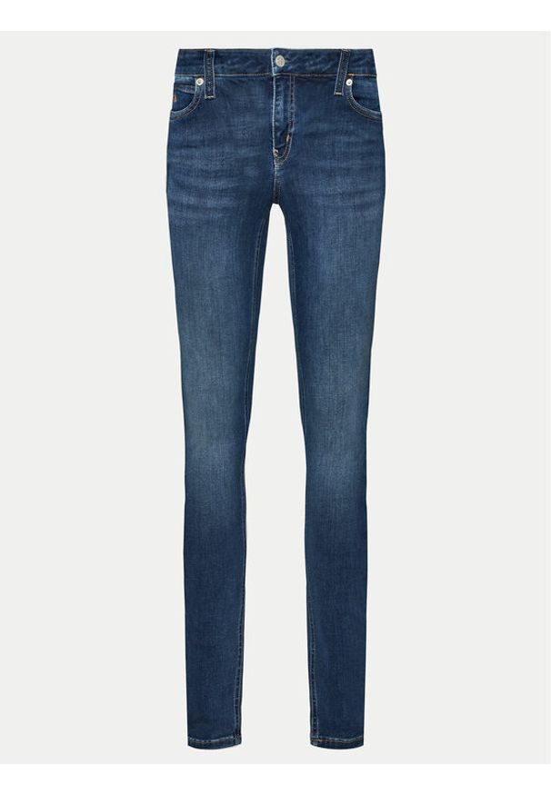 Calvin Klein Jeans Jeansy J20J214098 Granatowy Skinny Fit. Kolor: niebieski