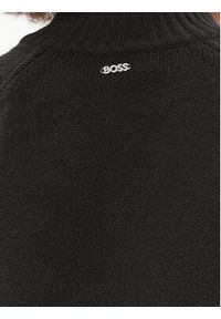 BOSS - Boss Sweter Foltin 50501575 Czarny Relaxed Fit. Kolor: czarny. Materiał: wełna