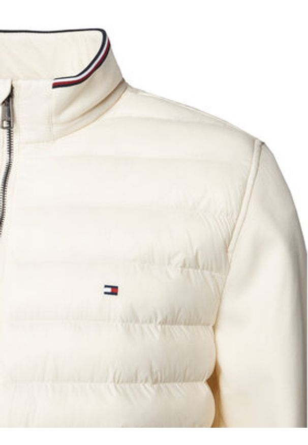 TOMMY HILFIGER - Tommy Hilfiger Kurtka przejściowa Mix Media Ess MW0MW41329 Beżowy Regular Fit. Kolor: beżowy. Materiał: bawełna