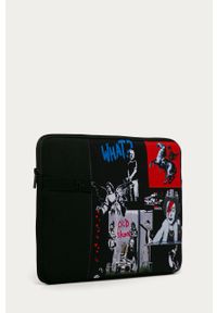 medicine - Medicine - Pokrowiec na laptopa Banksy’s Graffiti. Kolor: czarny. Materiał: poliester, materiał. Wzór: aplikacja #4