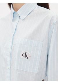 Calvin Klein Jeans Koszula J20J222614 Niebieski Cropped Fit. Kolor: niebieski. Materiał: bawełna #3
